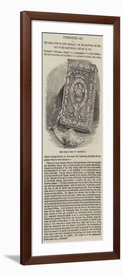 The Bible Used by King Charles I on the Scaffold, on the Day of His Martyrdom, 30 January 1648-null-Framed Giclee Print