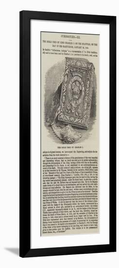 The Bible Used by King Charles I on the Scaffold, on the Day of His Martyrdom, 30 January 1648-null-Framed Giclee Print