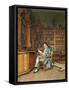 The Bibliophile-Johann Hamza-Framed Stretched Canvas