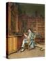 The Bibliophile-Johann Hamza-Stretched Canvas