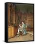 The Bibliophile-Johann Hamza-Framed Stretched Canvas