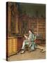 The Bibliophile-Johann Hamza-Stretched Canvas