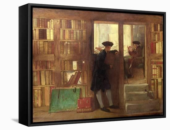 The Bibliophilist's Haunt or Creech's Bookshop-William Fettes Douglas-Framed Stretched Canvas