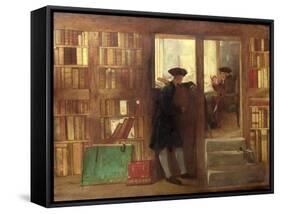 The Bibliophilist's Haunt or Creech's Bookshop-William Fettes Douglas-Framed Stretched Canvas