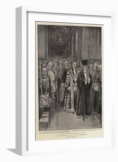 The Bicentenary of St Paul's Cathedral-Herbert Johnson-Framed Giclee Print