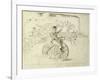 The Bicycle Messenger-Winslow Homer-Framed Giclee Print