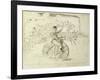 The Bicycle Messenger-Winslow Homer-Framed Giclee Print