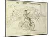 The Bicycle Messenger-Winslow Homer-Mounted Giclee Print