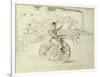 The Bicycle Messenger-Winslow Homer-Framed Giclee Print