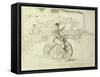 The Bicycle Messenger-Winslow Homer-Framed Stretched Canvas