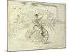 The Bicycle Messenger-Winslow Homer-Mounted Giclee Print