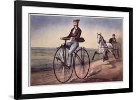 The (Bicycle) Velocipede-Currier & Ives-Framed Giclee Print