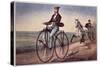 The (Bicycle) Velocipede-Currier & Ives-Stretched Canvas