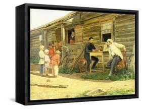 The Bicycle-Vladimir Egorovic Makovsky-Framed Stretched Canvas