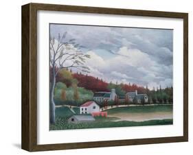 The Bievre at Gentilly, c.1895-Henri Rousseau-Framed Giclee Print