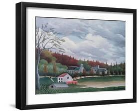 The Bievre at Gentilly, c.1895-Henri Rousseau-Framed Giclee Print