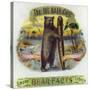 The Big Baer Cigar, Bear-Facts Brand Cigar Inner Box Label, Misspelling-Lantern Press-Stretched Canvas
