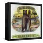 The Big Baer Cigar, Bear-Facts Brand Cigar Inner Box Label, Misspelling-Lantern Press-Framed Stretched Canvas