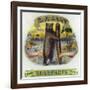 The Big Baer Cigar, Bear-Facts Brand Cigar Inner Box Label, Misspelling-Lantern Press-Framed Art Print