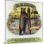 The Big Baer Cigar, Bear-Facts Brand Cigar Inner Box Label, Misspelling-Lantern Press-Mounted Art Print