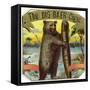 The Big Baer Cigar, Bear-Facts Brand Cigar Outer Box Label, Misspelling-Lantern Press-Framed Stretched Canvas