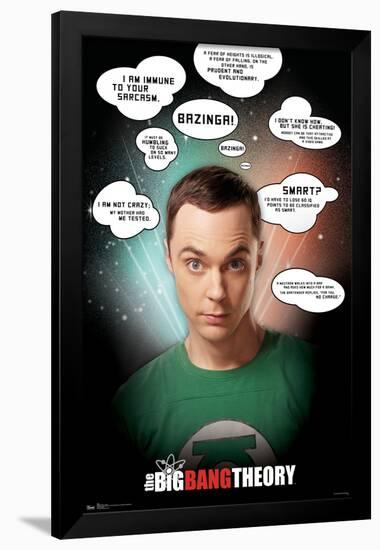 The Big Bang Theory - Quotes-Trends International-Framed Poster