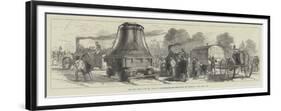 The Big Bell for St Paul's, Procession on the Road to London-null-Framed Premium Giclee Print