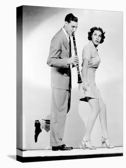 The Big Broadcast of 1937, from Left, Benny Goodman, Martha Raye, 1936-null-Stretched Canvas