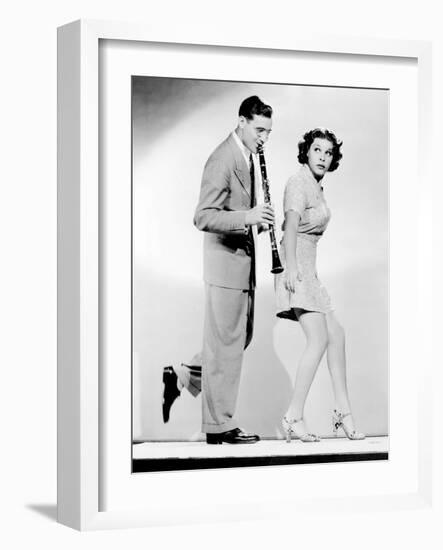 The Big Broadcast of 1937, from Left, Benny Goodman, Martha Raye, 1936-null-Framed Photo