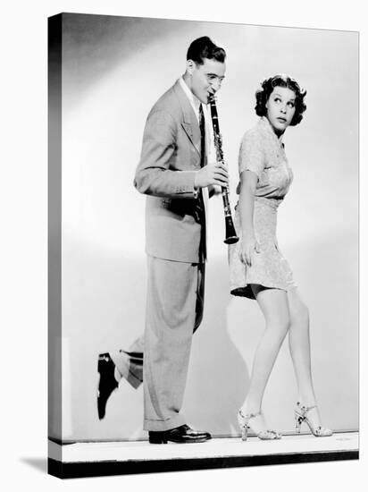 The Big Broadcast of 1937, from Left, Benny Goodman, Martha Raye, 1936-null-Stretched Canvas