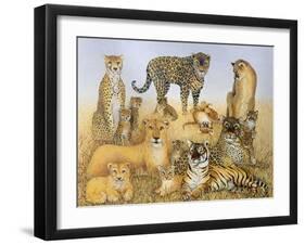 The Big Cats-Pat Scott-Framed Giclee Print