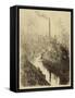 The Big Chimney, Sheffield-Joseph Pennell-Framed Stretched Canvas