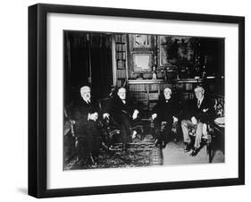 The Big Four at the Paris Peace Conference, 1919-null-Framed Photographic Print