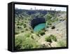 The Big Hole, Kimberley Diamond Mine, Now Filled with Water, South Africa, Africa-Peter Groenendijk-Framed Stretched Canvas