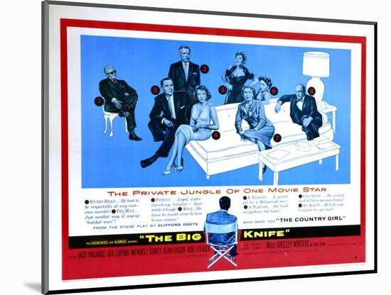 The Big Knife, 1955-null-Mounted Art Print