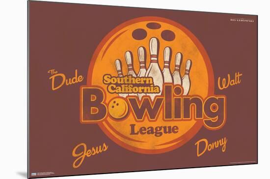 The Big Lebowski - Bowling League-Trends International-Mounted Poster