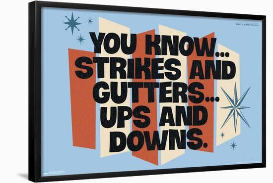 The Big Lebowski - Strikes and Gutters-Trends International-Framed Poster