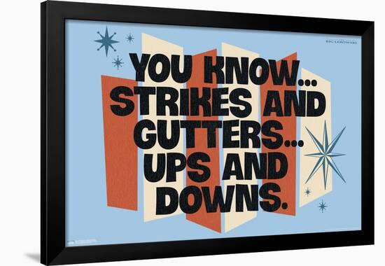 The Big Lebowski - Strikes and Gutters-Trends International-Framed Poster