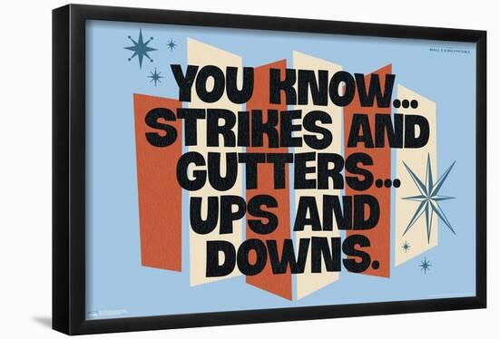 The Big Lebowski - Strikes and Gutters-Trends International-Framed Poster