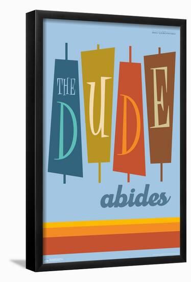 The Big Lebowski - The Dude Abides-Trends International-Framed Poster