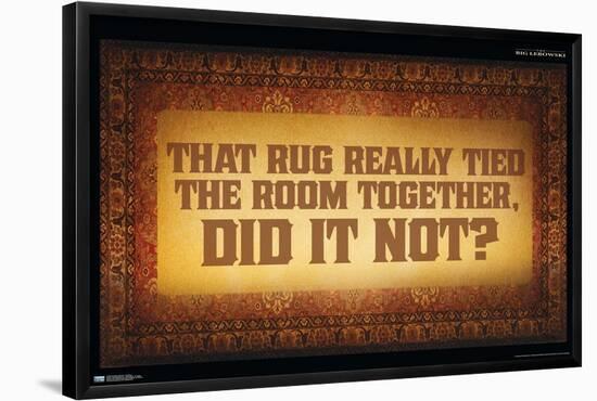 The Big Lebowski - The Rug-Trends International-Framed Poster