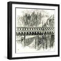 The Big Loop on the Shasta Railway Near Mccloud 1891, USA-null-Framed Giclee Print