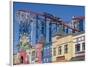 The Big One, the 235Ft Roller Coaster, the Largest in Europe, at Pleasure Beach-Ethel Davies-Framed Photographic Print