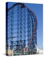 The Big One, the 235Ft Roller Coaster, the Largest in Europe, at Pleasure Beach-Ethel Davies-Stretched Canvas