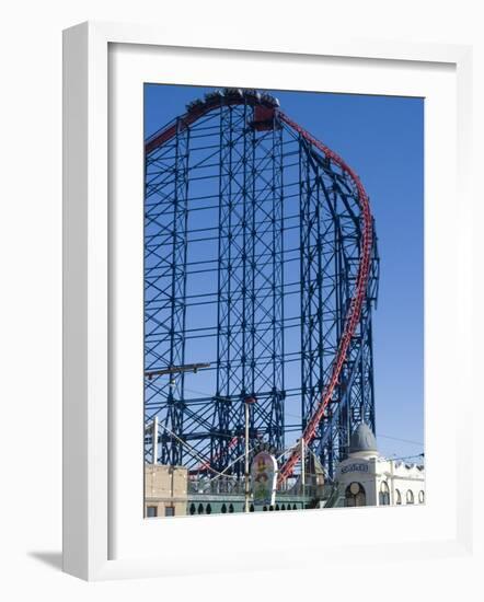 The Big One, the 235Ft Roller Coaster, the Largest in Europe, at Pleasure Beach-Ethel Davies-Framed Photographic Print