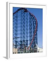 The Big One, the 235Ft Roller Coaster, the Largest in Europe, at Pleasure Beach-Ethel Davies-Framed Photographic Print