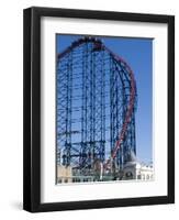 The Big One, the 235Ft Roller Coaster, the Largest in Europe, at Pleasure Beach-Ethel Davies-Framed Photographic Print