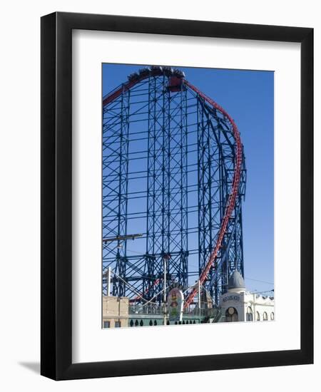 The Big One, the 235Ft Roller Coaster, the Largest in Europe, at Pleasure Beach-Ethel Davies-Framed Photographic Print