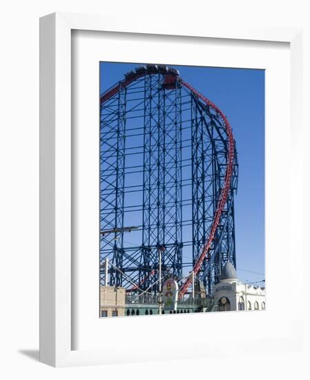 The Big One, the 235Ft Roller Coaster, the Largest in Europe, at Pleasure Beach-Ethel Davies-Framed Photographic Print