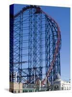 The Big One, the 235Ft Roller Coaster, the Largest in Europe, at Pleasure Beach-Ethel Davies-Stretched Canvas